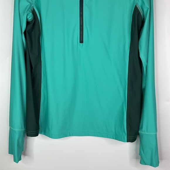 Eddie Bauer Turquoise Blue Shoreline Long Sleeve Rash Guard Shirt Large - Picture 3 of 9